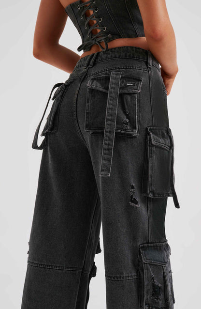 Pantalone Cargo Brooklyn Nero