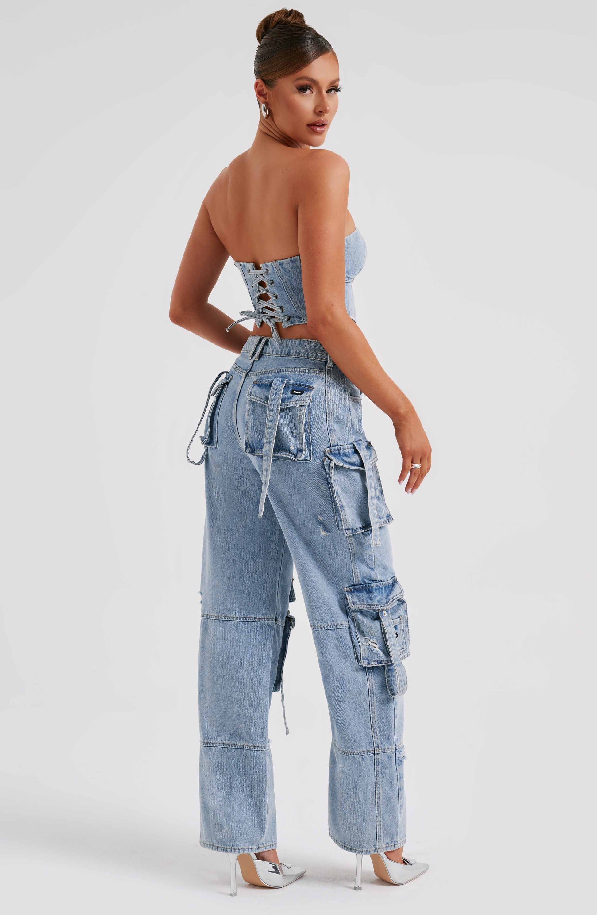 Pantalone Cargo Blu Brooklyn