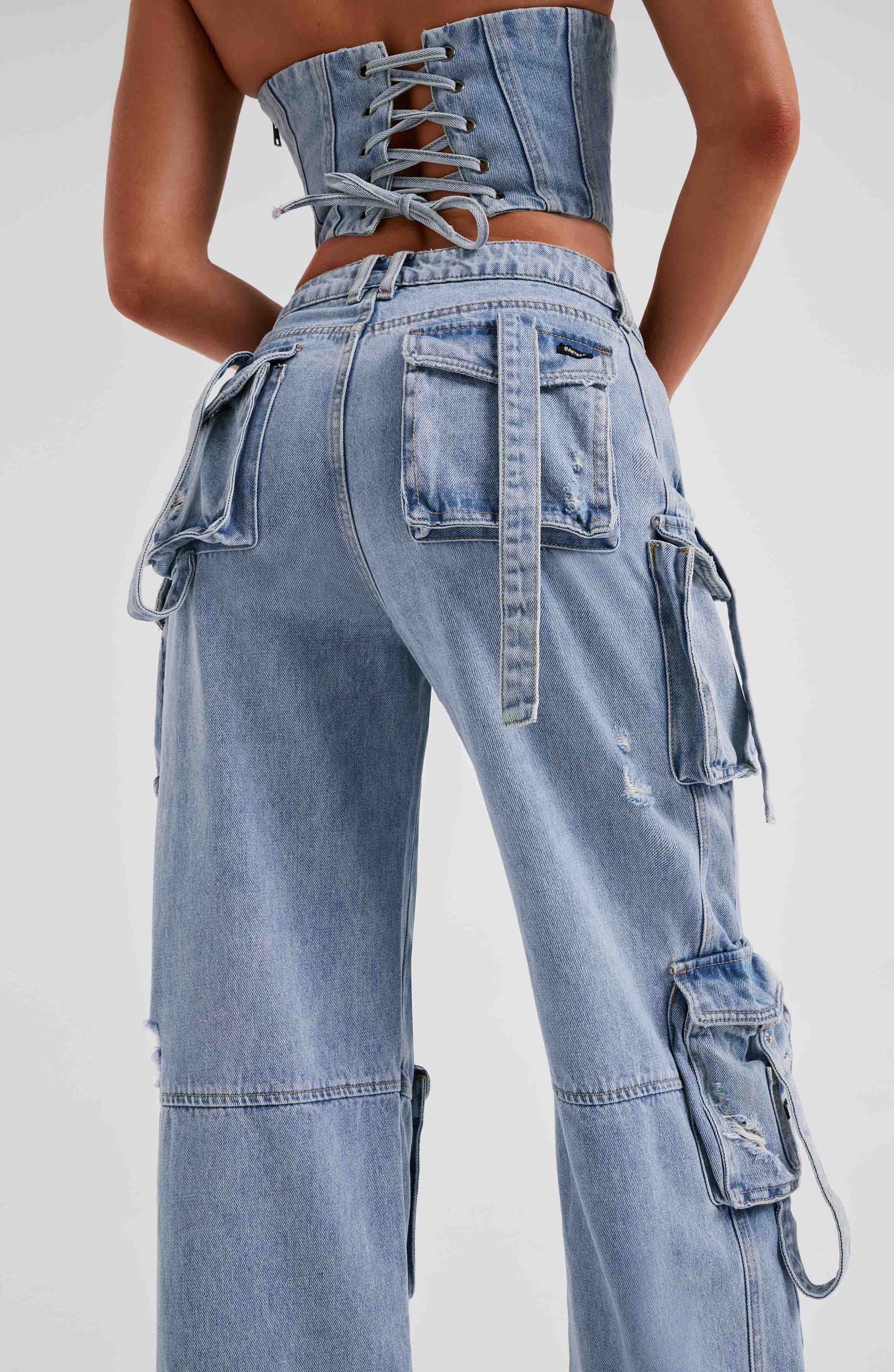 Pantalone Cargo Blu Brooklyn