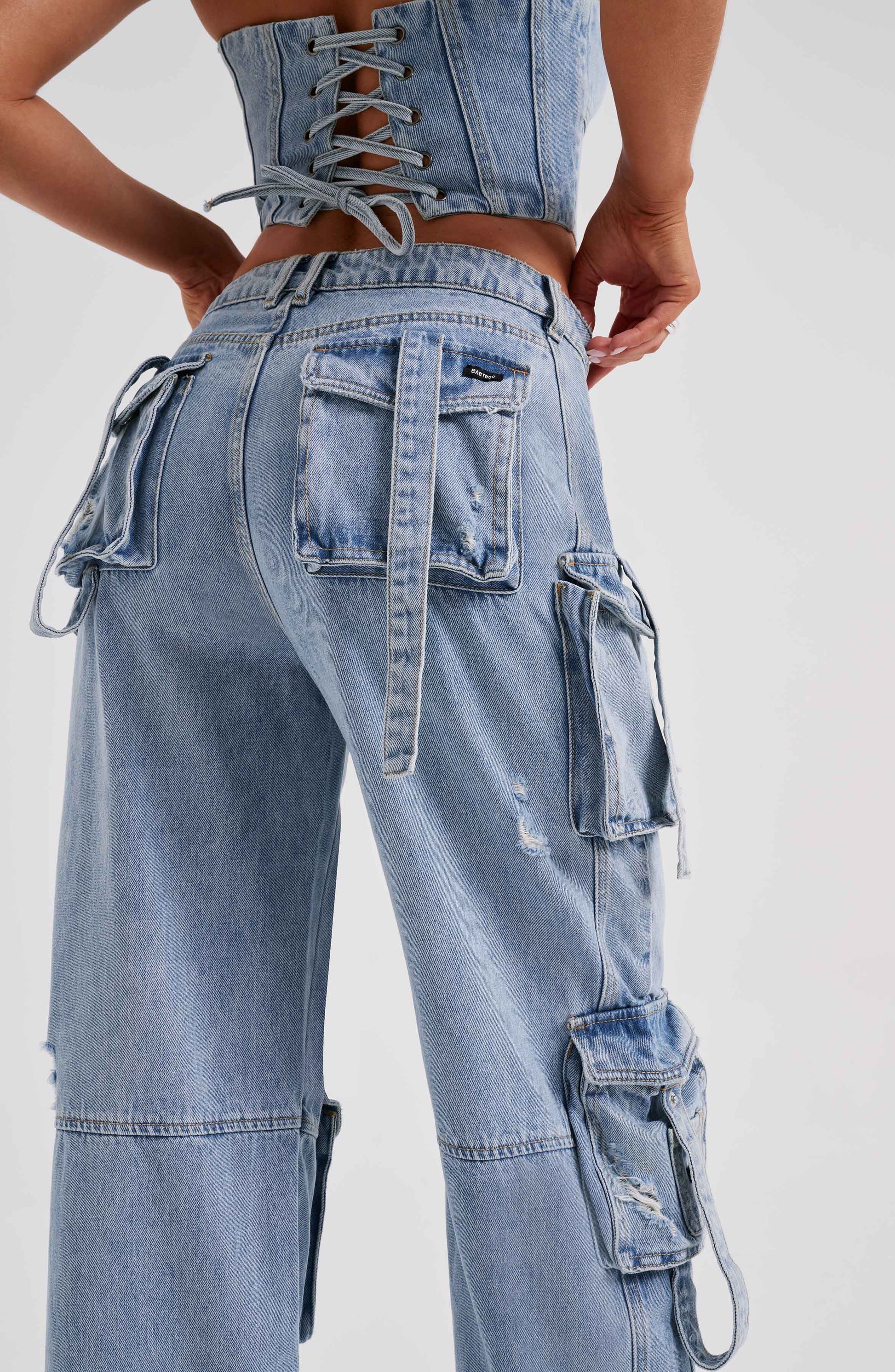 Pantalone Cargo Blu Brooklyn