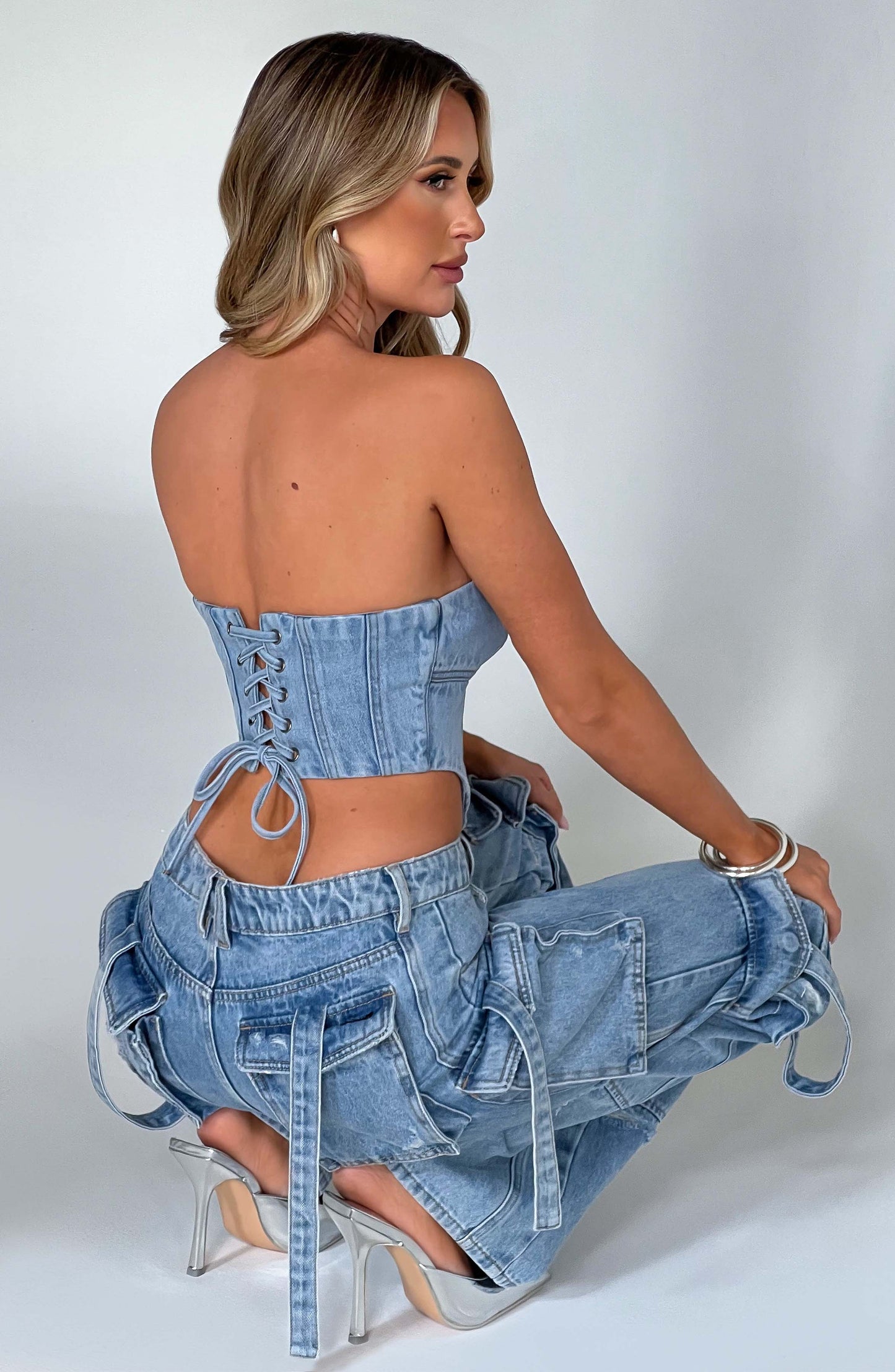 Pantalone Cargo Blu Brooklyn