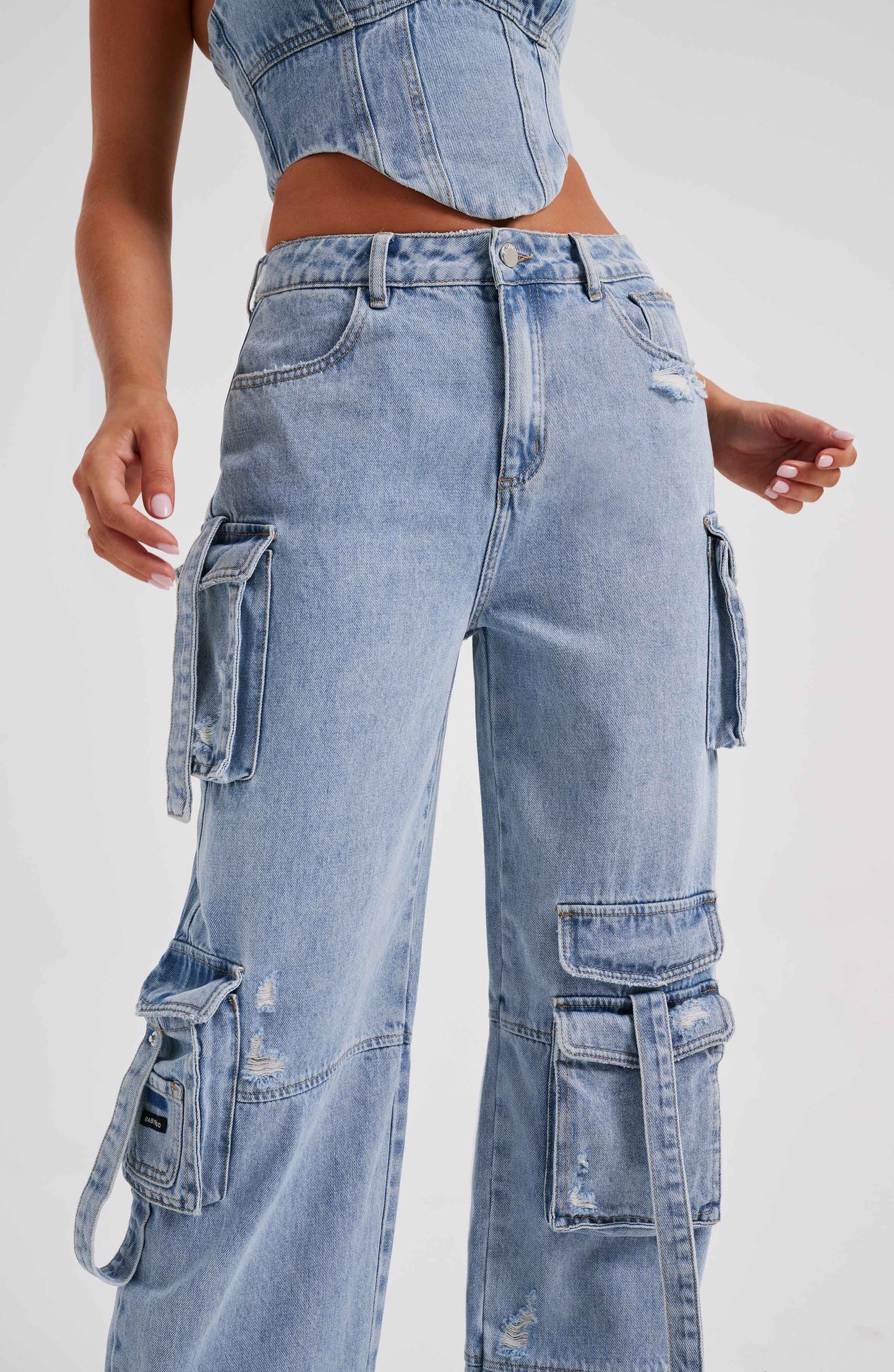 Pantalone Cargo Blu Brooklyn