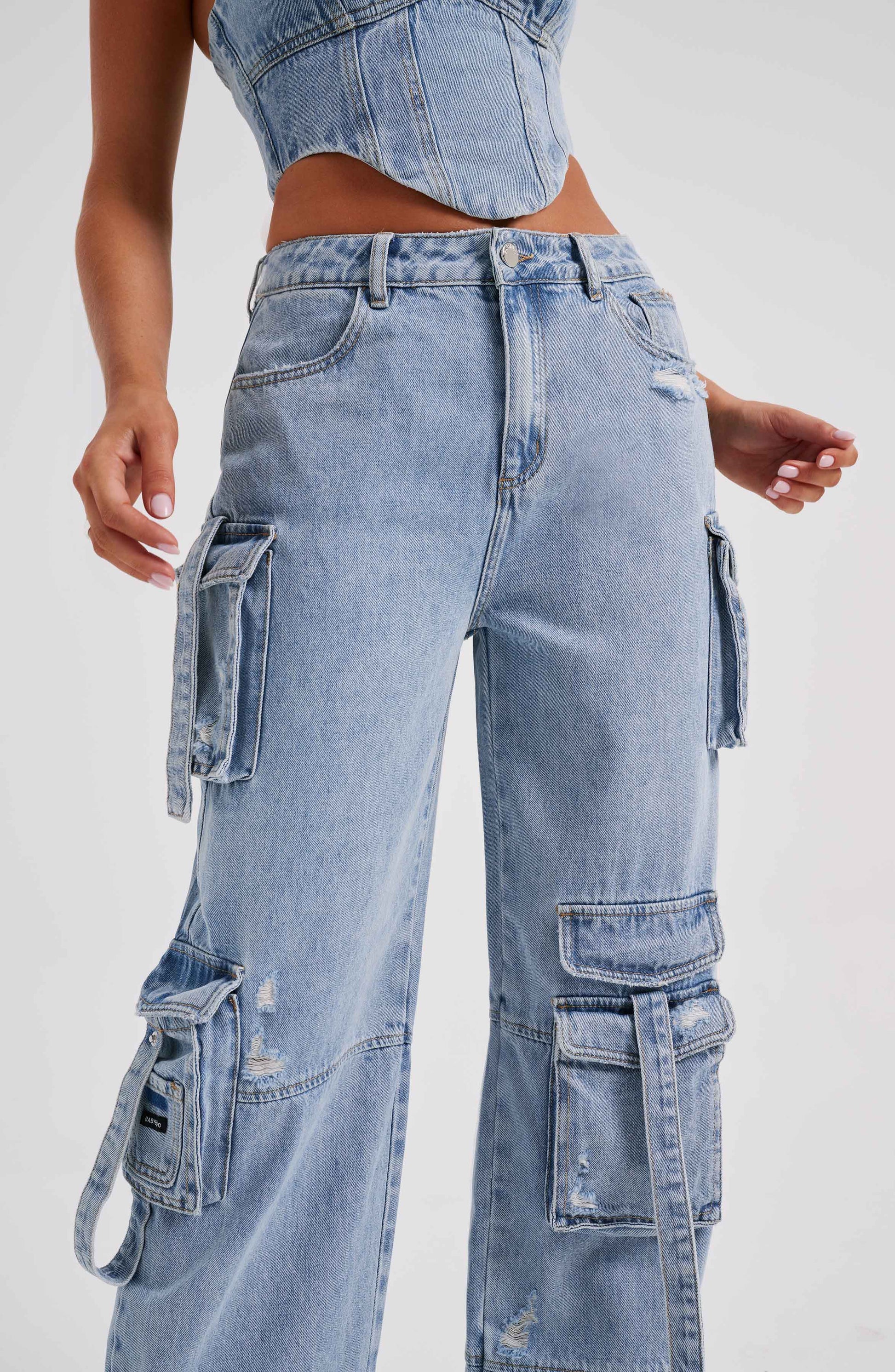 Pantalone Cargo Blu Brooklyn