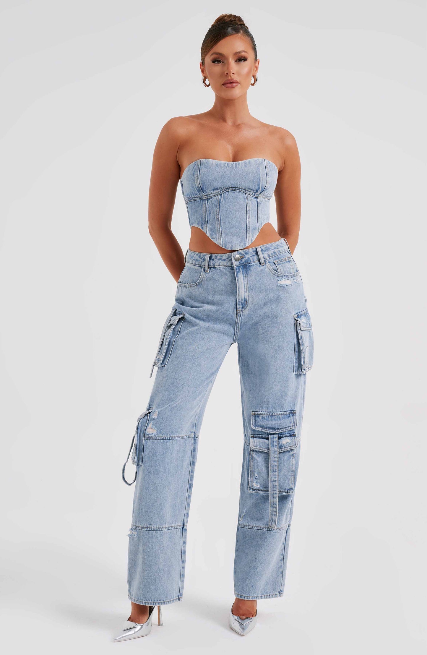 Pantalone Cargo Blu Brooklyn