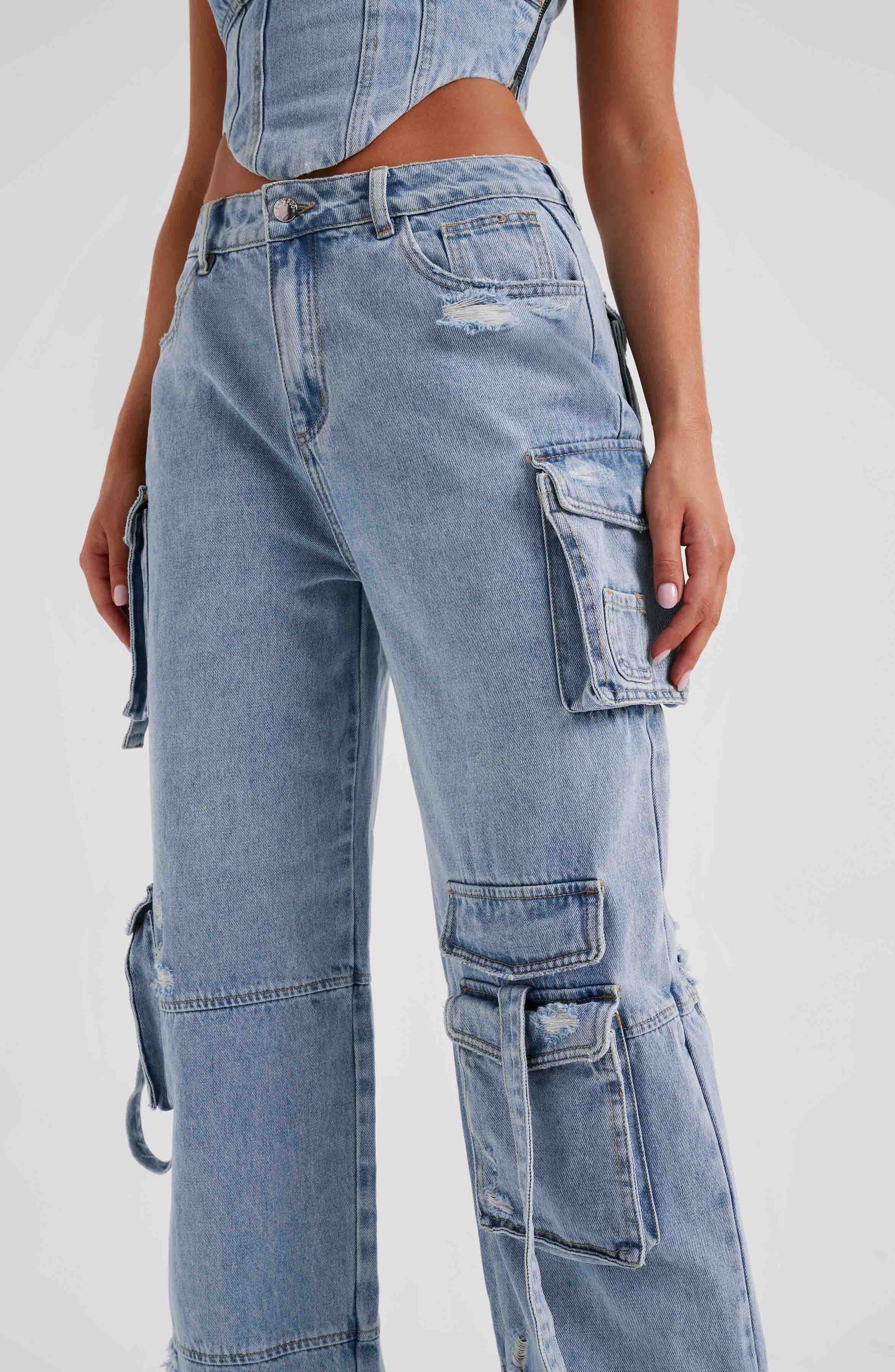Pantalone Cargo Blu Brooklyn