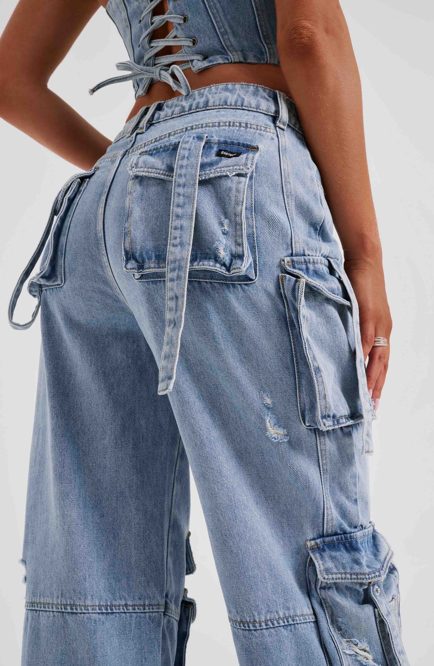 Pantalone Cargo Blu Brooklyn