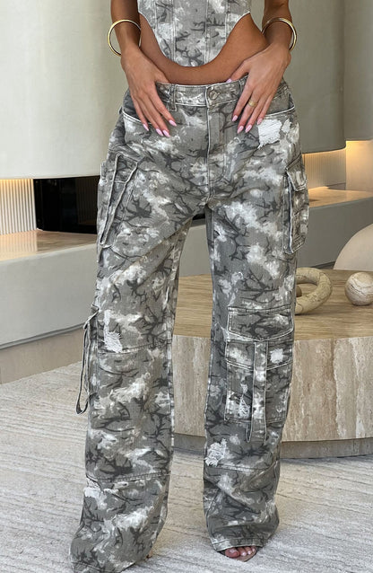 Pantaloni Cargo Brooklyn Stampa Camo