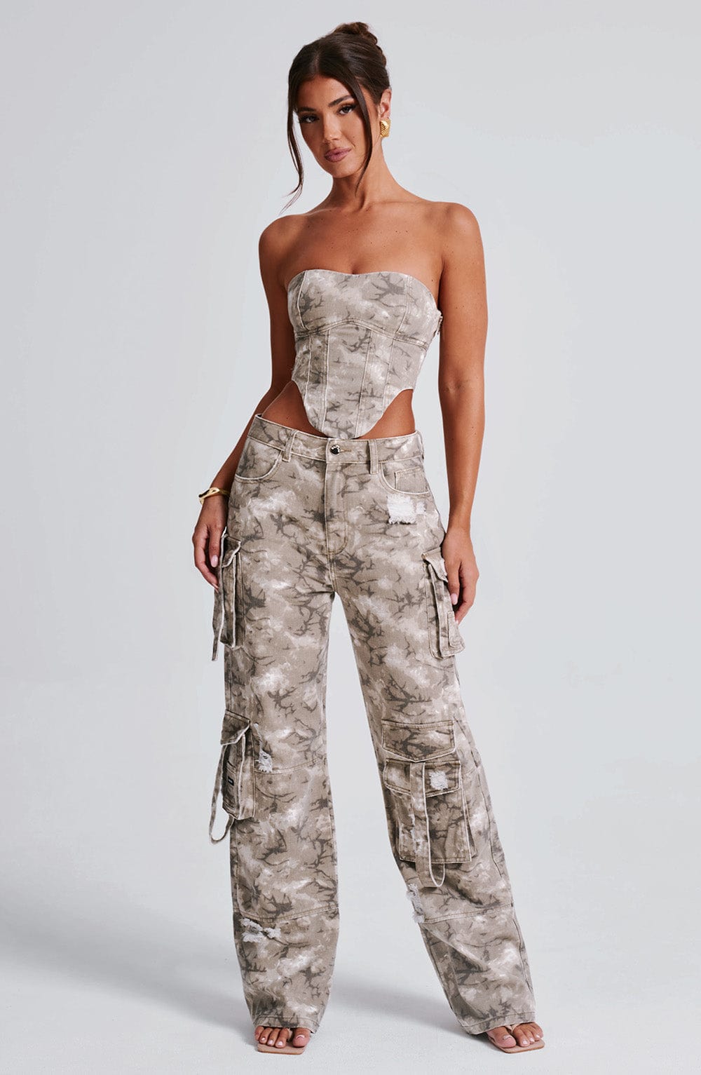 Pantaloni Cargo Brooklyn Stampa Camo