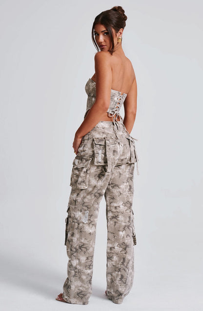 Pantaloni Cargo Brooklyn Stampa Camo