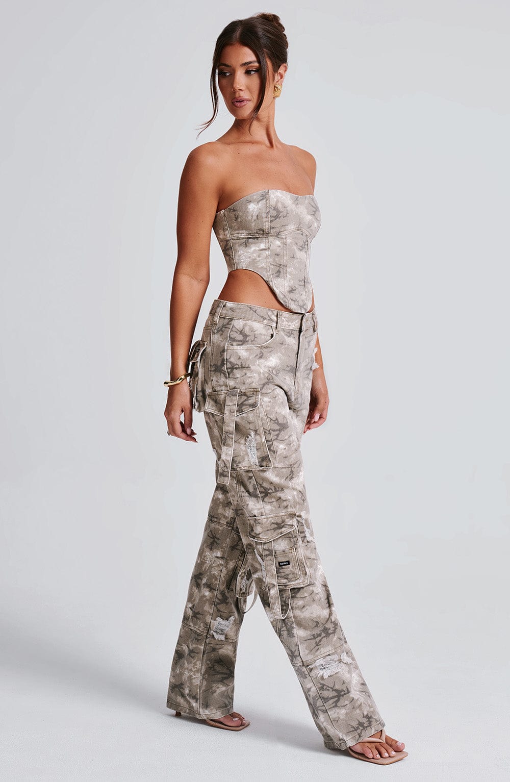 Pantaloni Cargo Brooklyn Stampa Camo