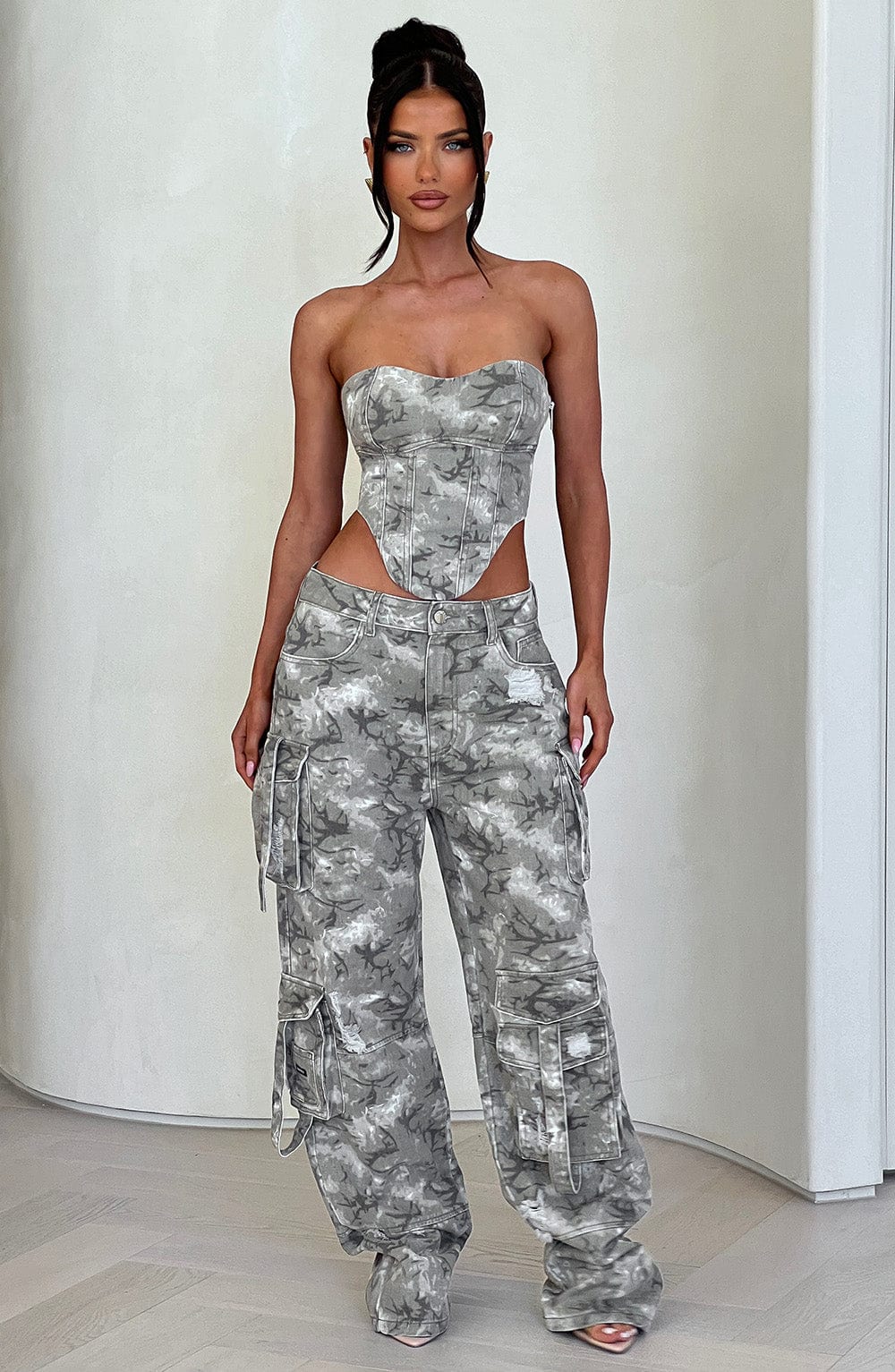Pantaloni Cargo Brooklyn Stampa Camo