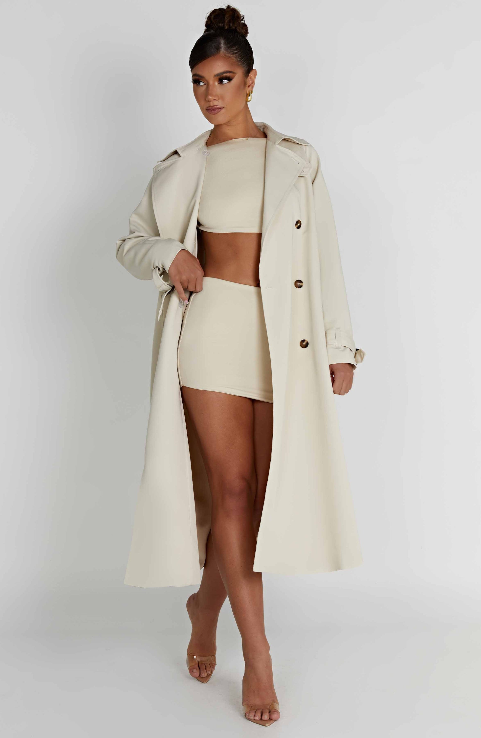 Cappotto trench Camila in sabbia