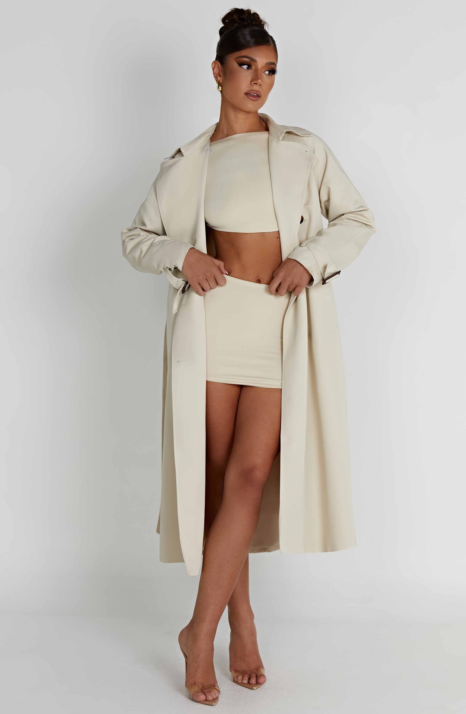 Cappotto trench Camila in sabbia