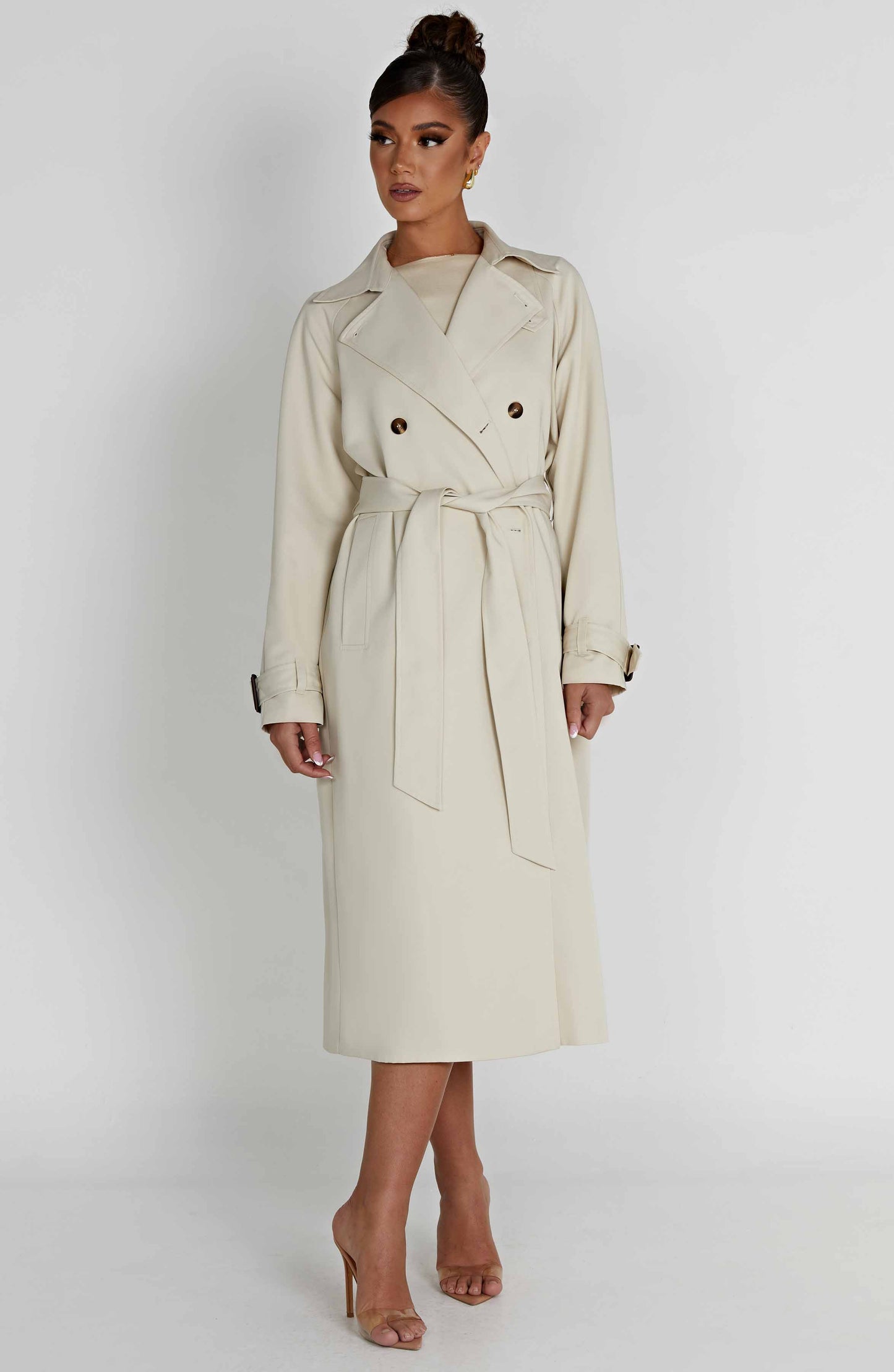 Cappotto trench Camila in sabbia