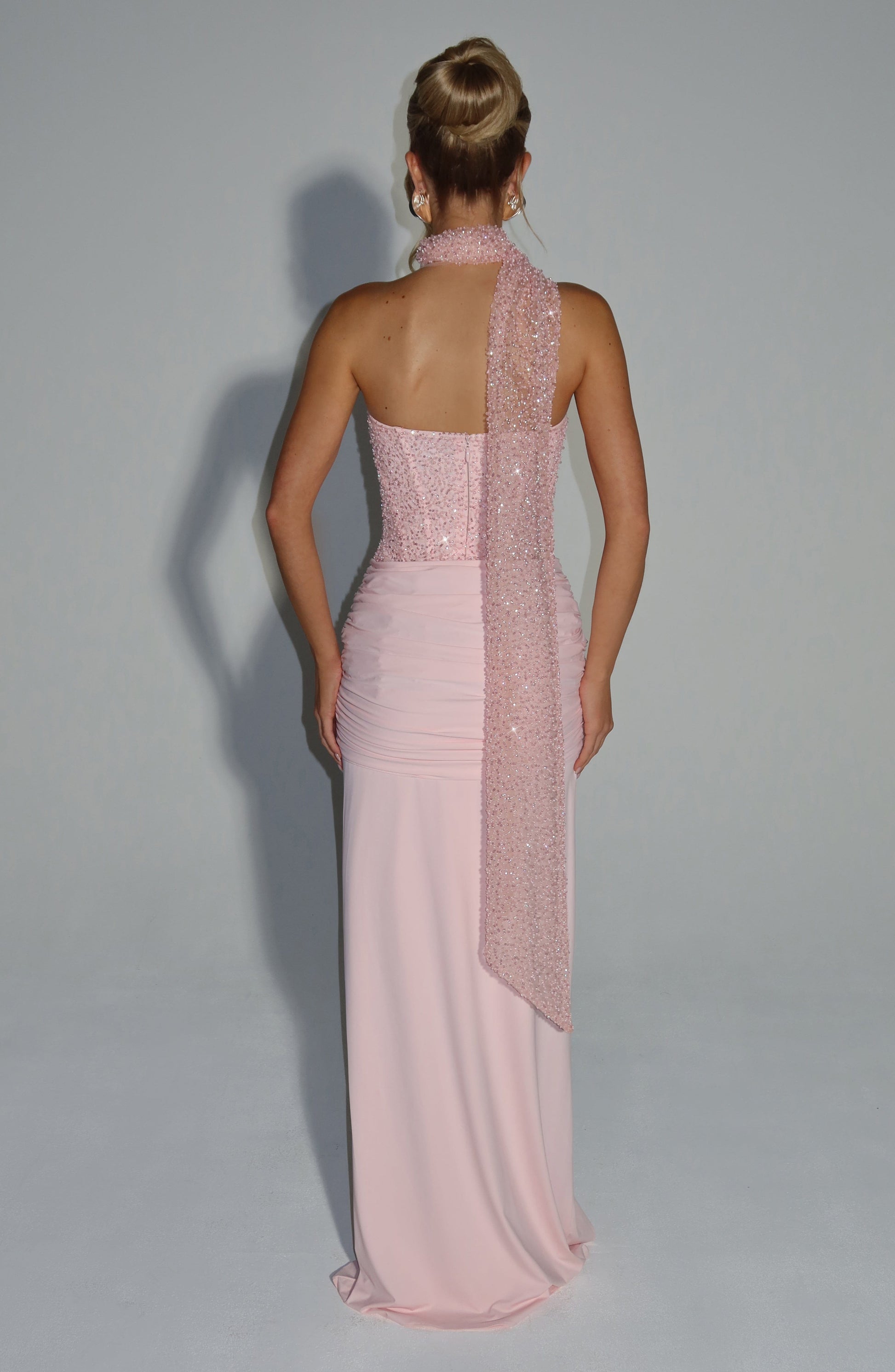 Carina Maxi Dress - Blush Dress Babyboo Fashion Premium Exclusive Design