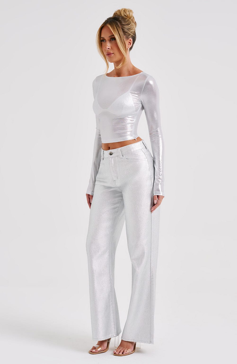 Pantalone Argento Cassidy