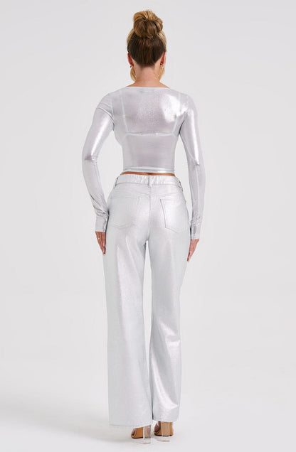 Pantalone Argento Cassidy