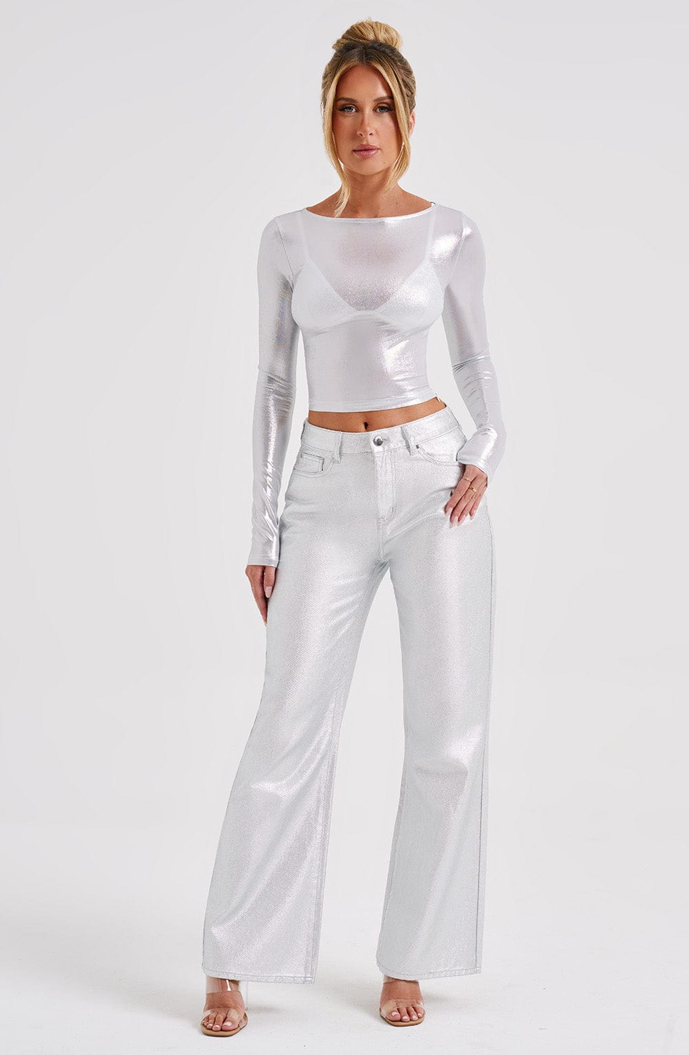 Pantalone Argento Cassidy