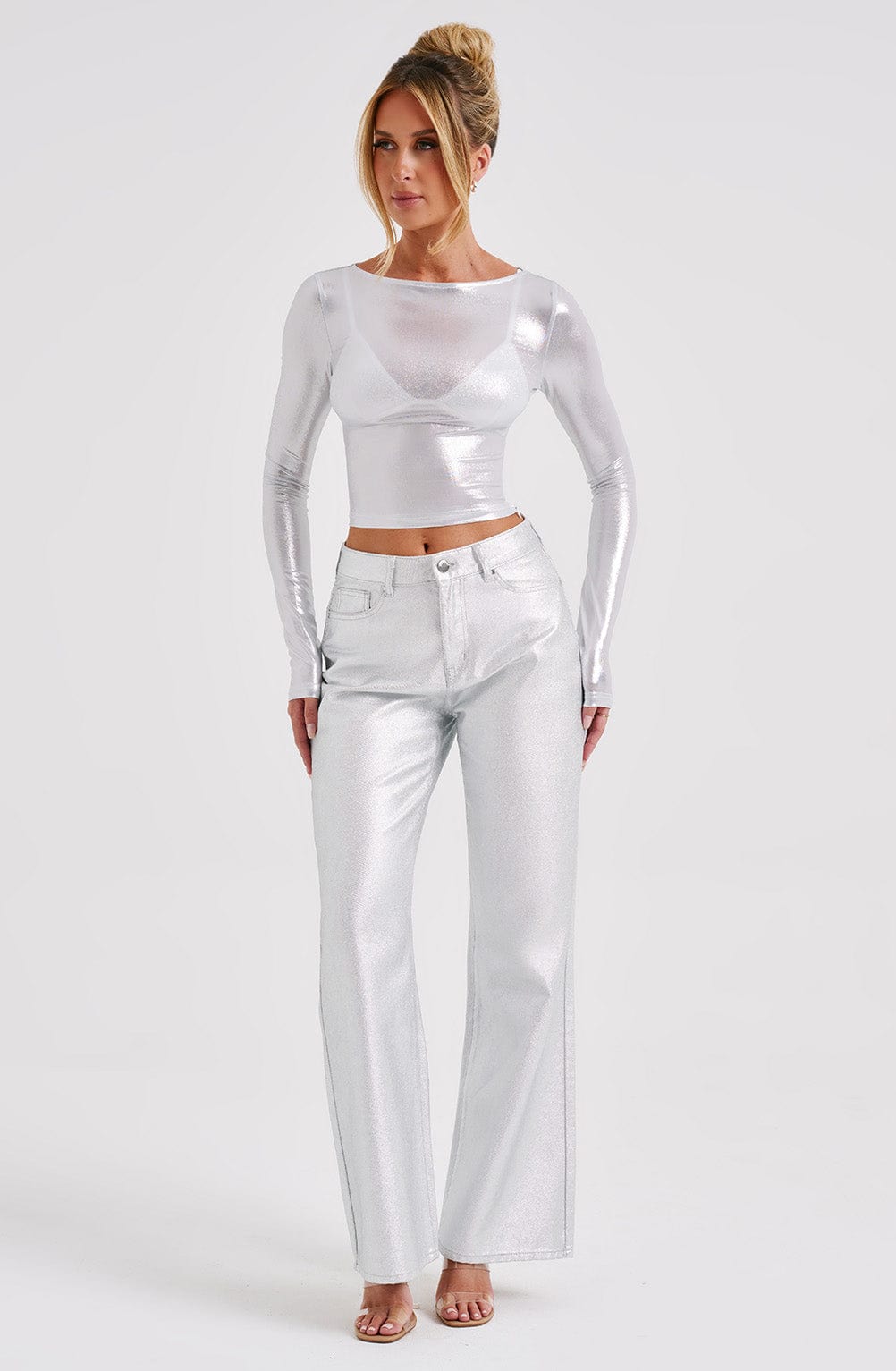 Pantalone Argento Cassidy