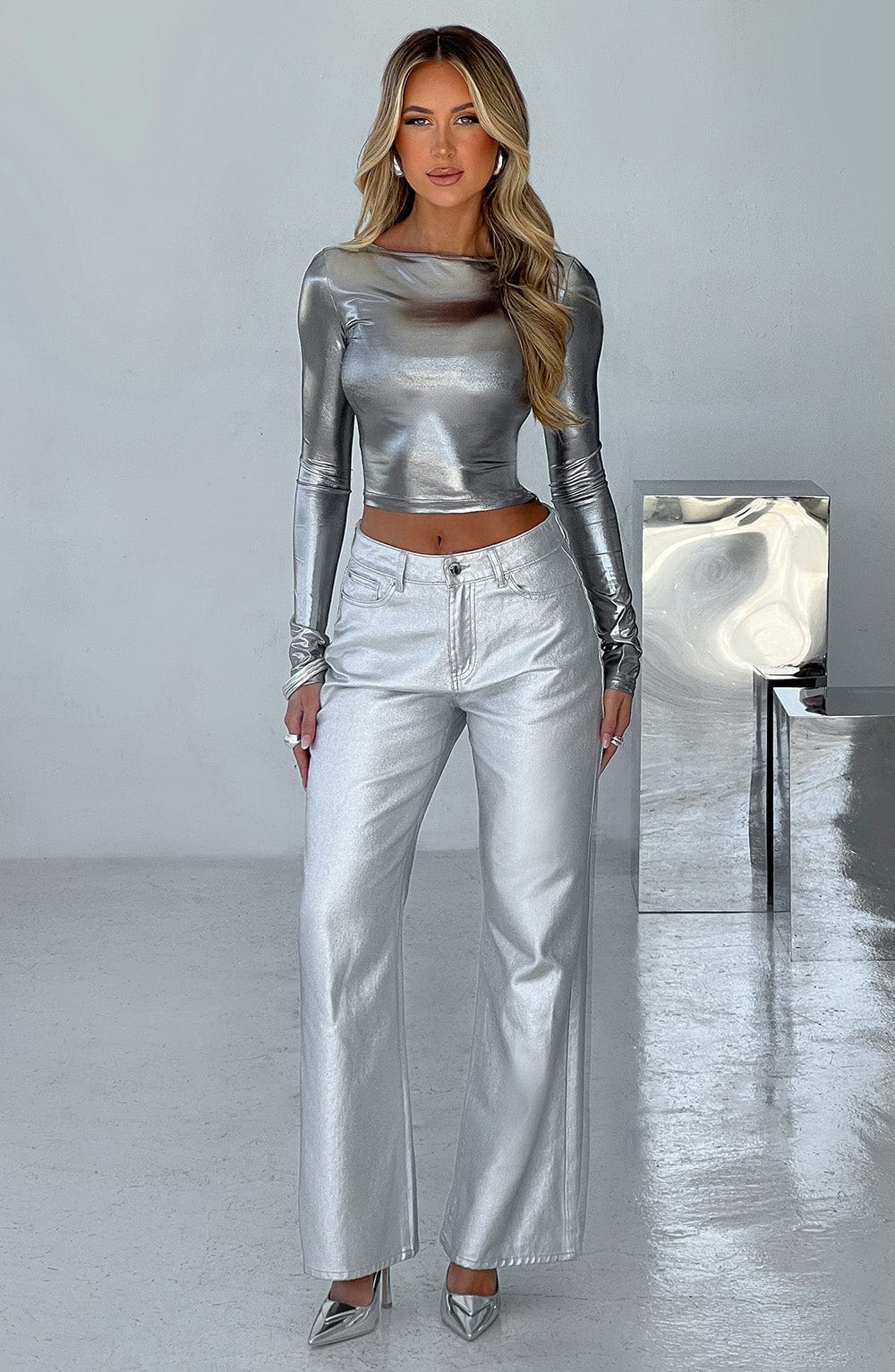 Pantalone Argento Cassidy