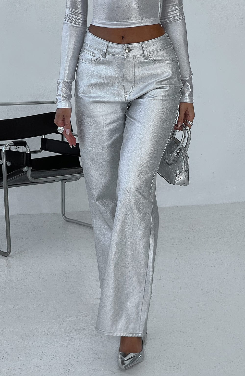 Pantalone Argento Cassidy