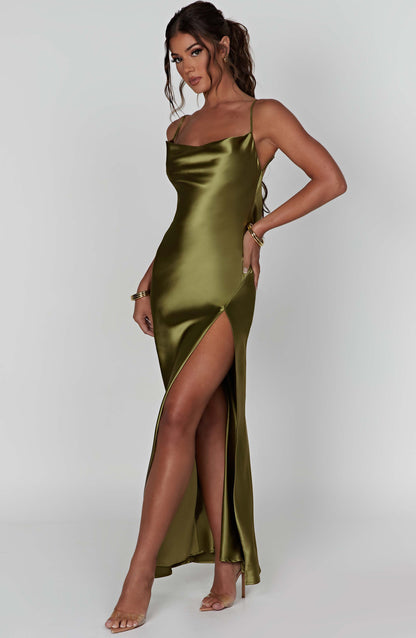 Abito Maxi Celestina Khaki