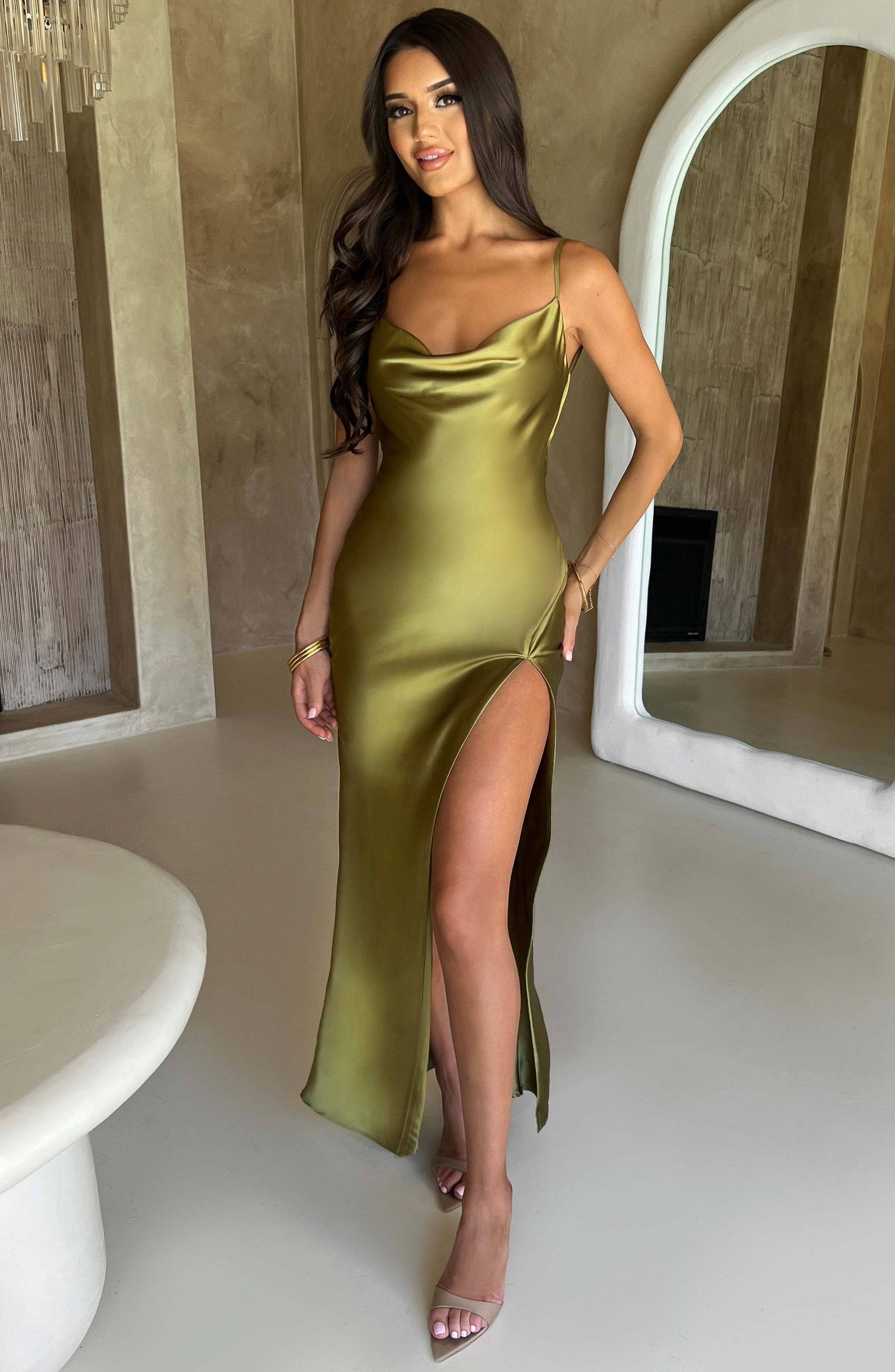 Abito Maxi Celestina Khaki