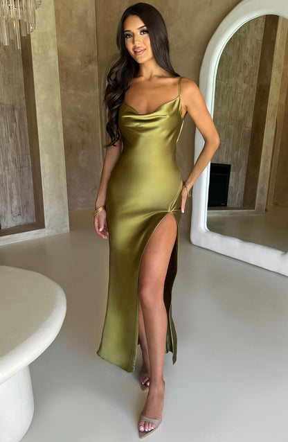 Abito Maxi Celestina Khaki