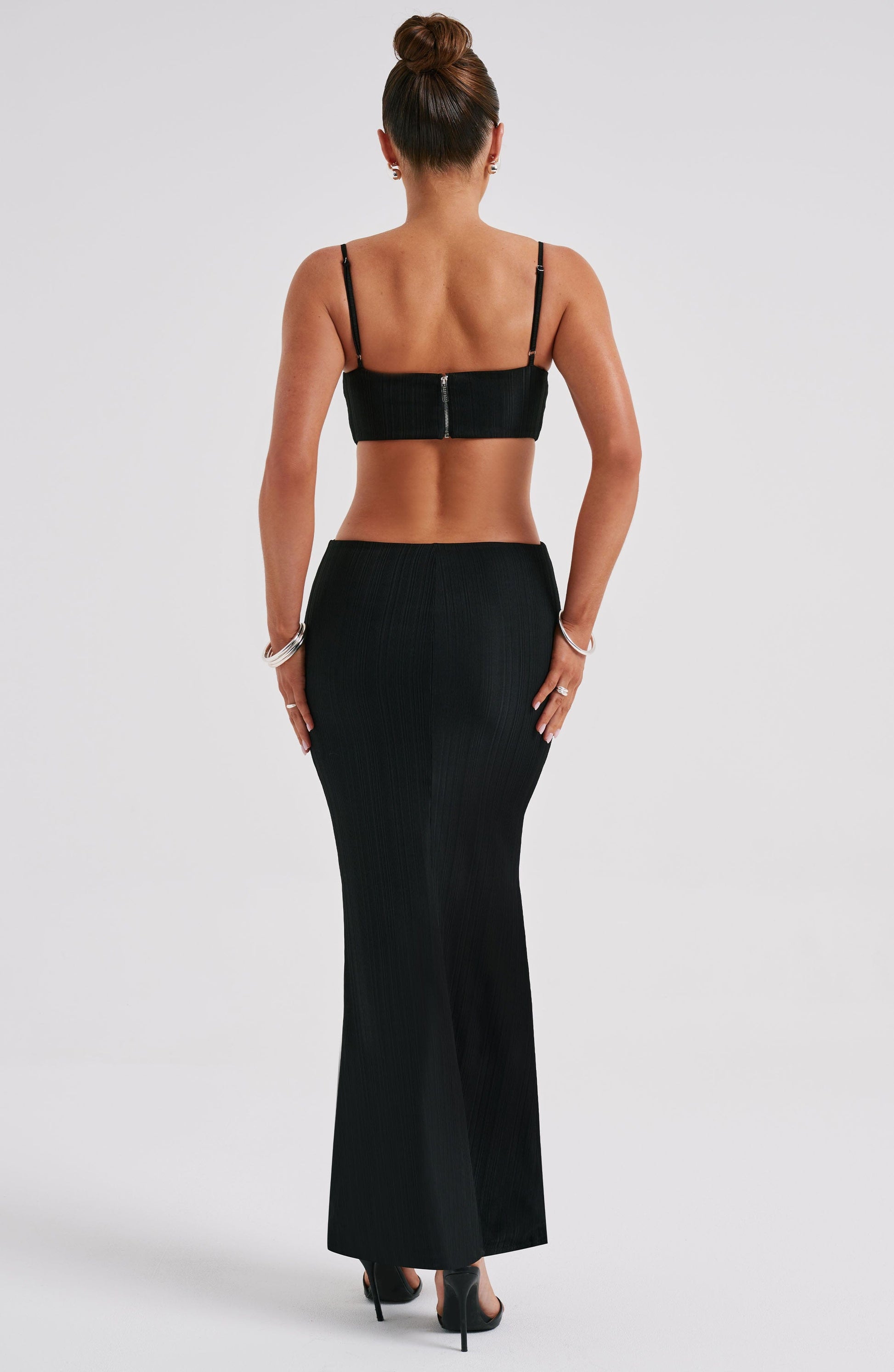 Abito maxi nero elegante