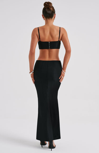 Abito maxi nero elegante
