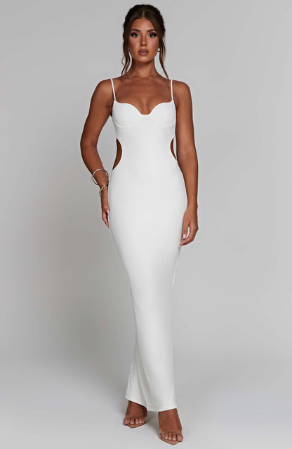 Abito Maxi Celine Bianco