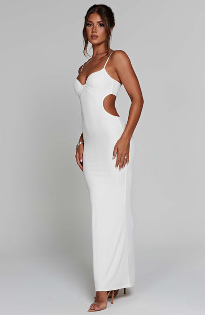 Abito Maxi Celine Bianco