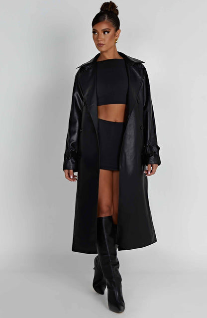 Cappotto Trench Chi Nero