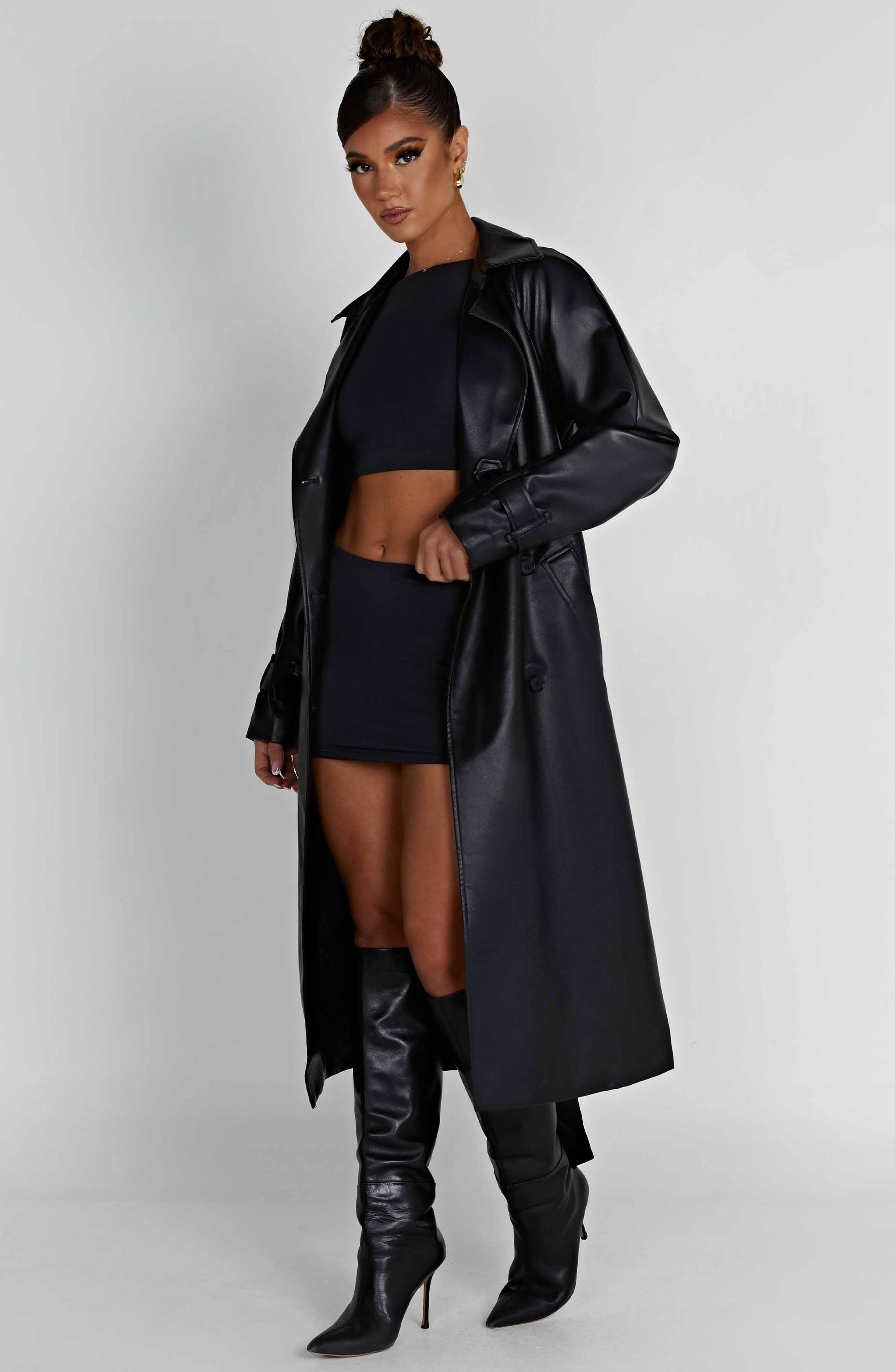 Cappotto Trench Chi Nero