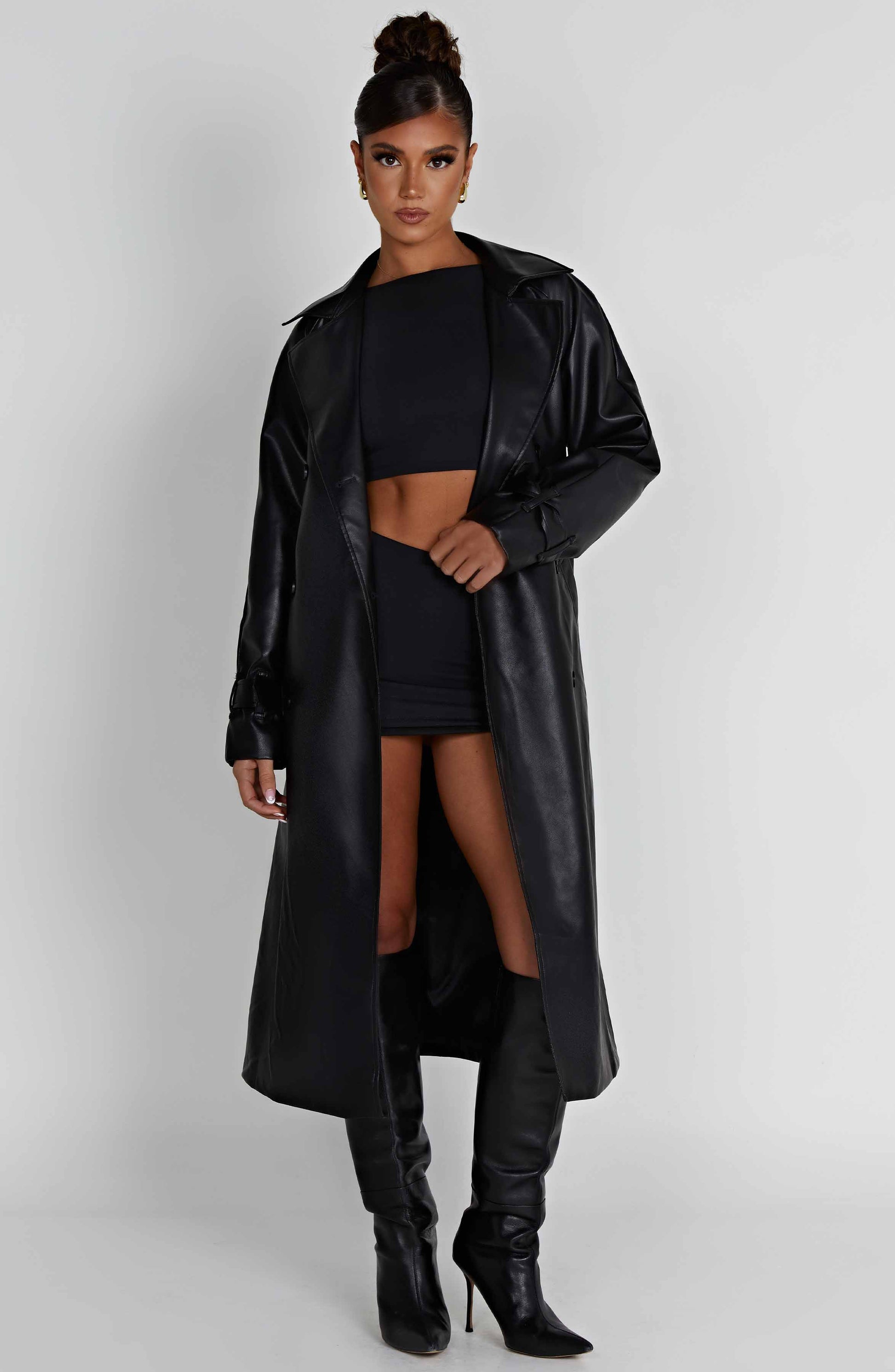 Cappotto Trench Chi Nero