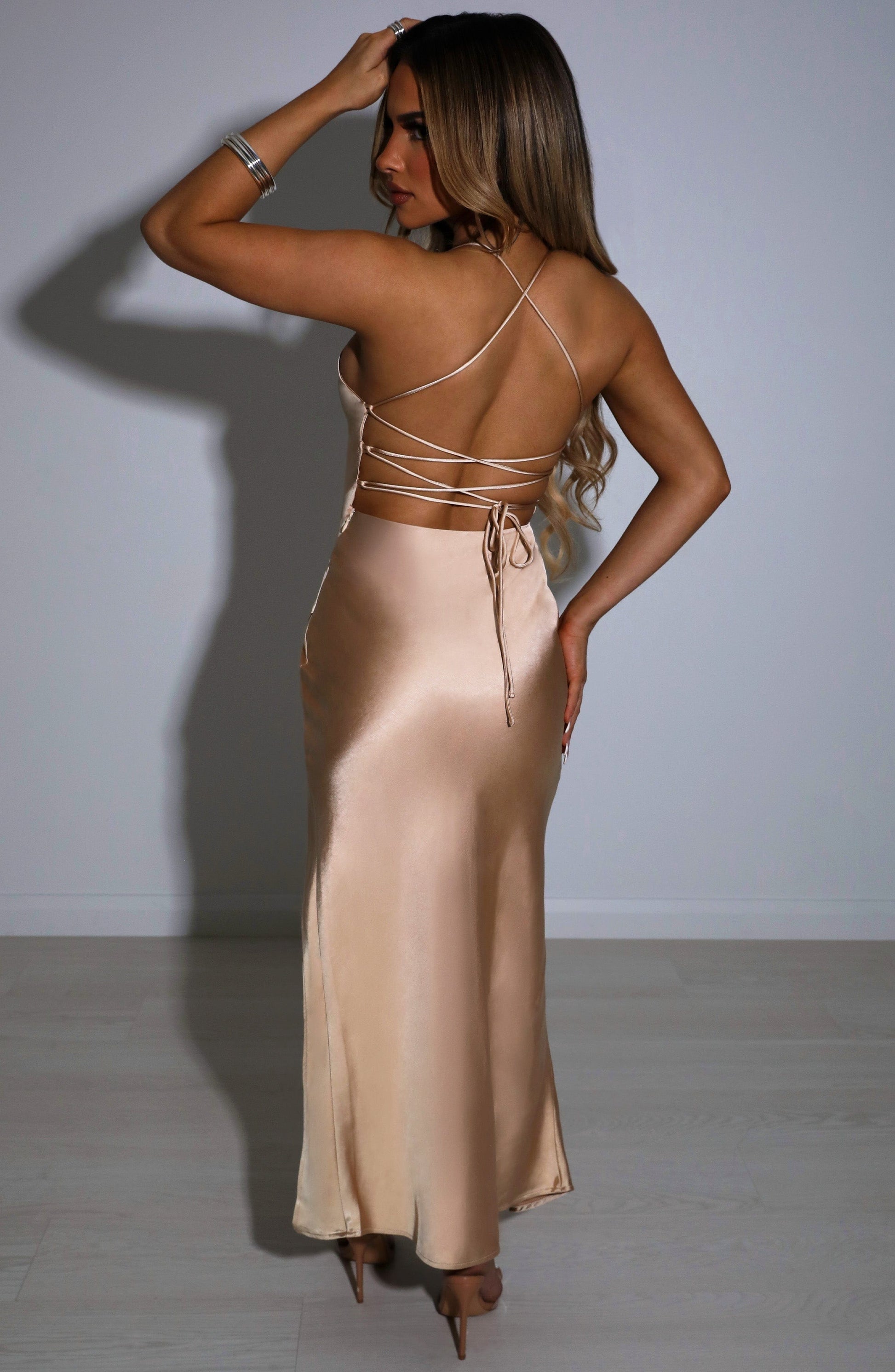 Vestito Midi Champagne