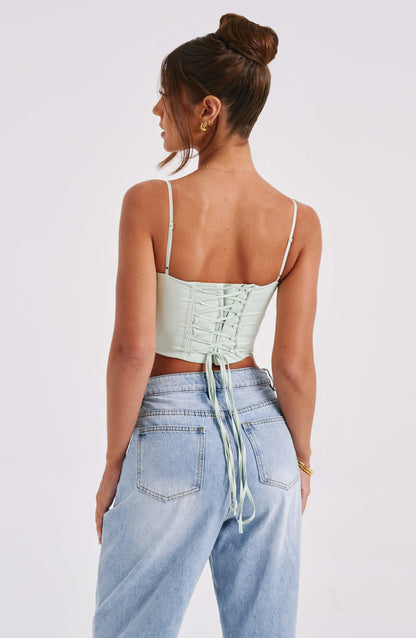 Corset Donna Sagge Verde