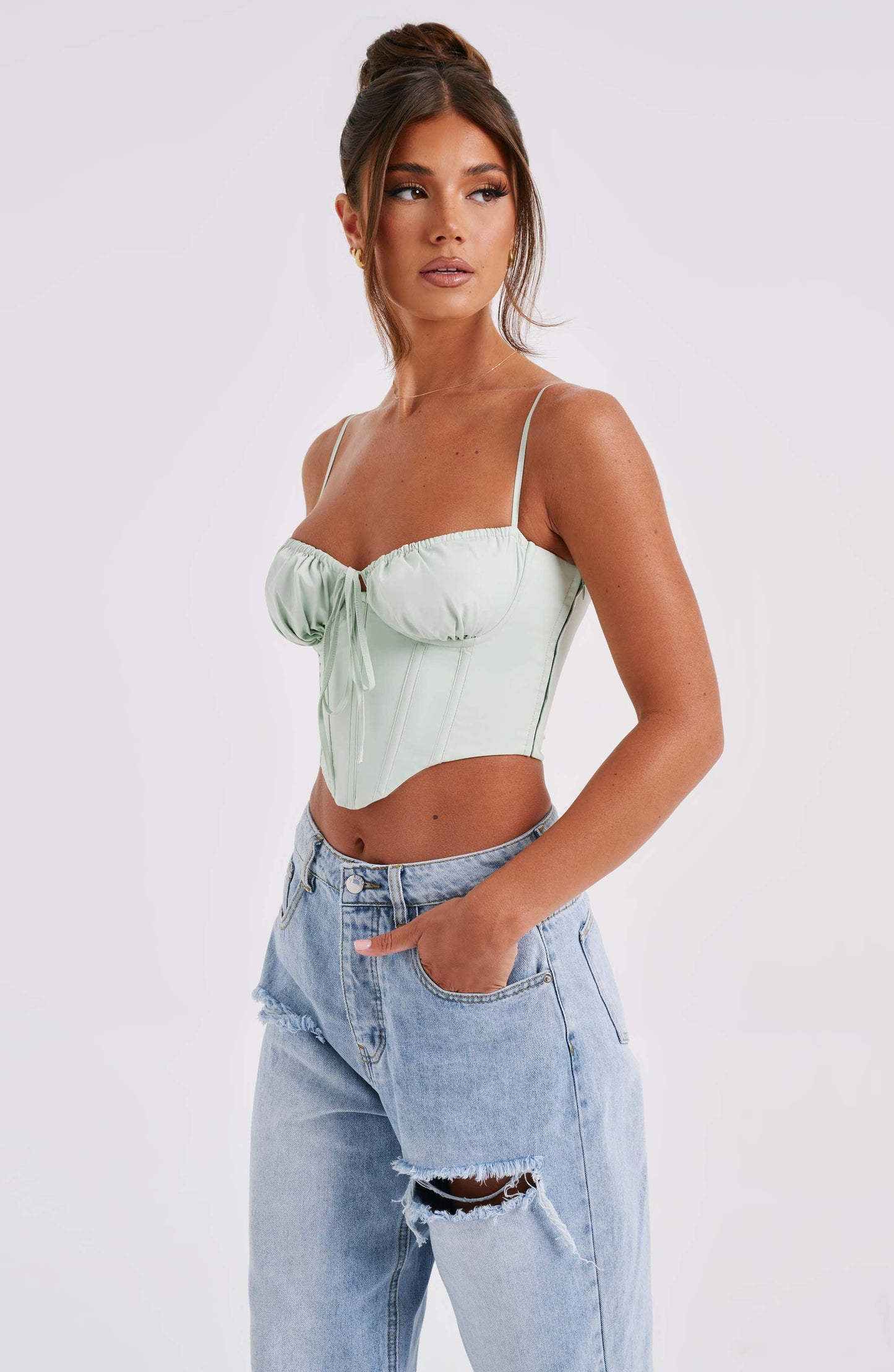 Corset Donna Sagge Verde