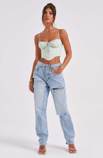 Corset Donna Sagge Verde