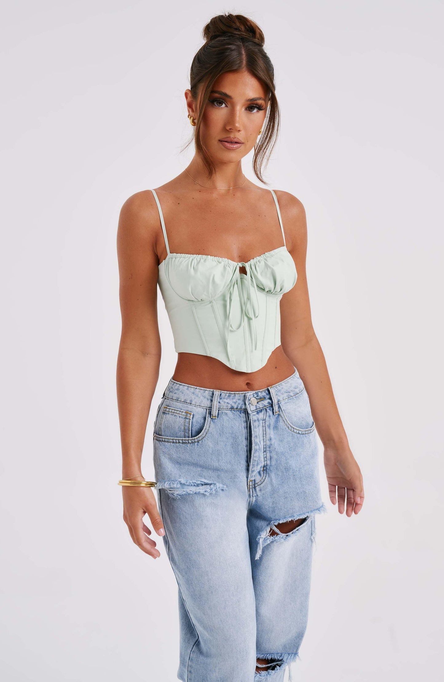 Corset Donna Sagge Verde
