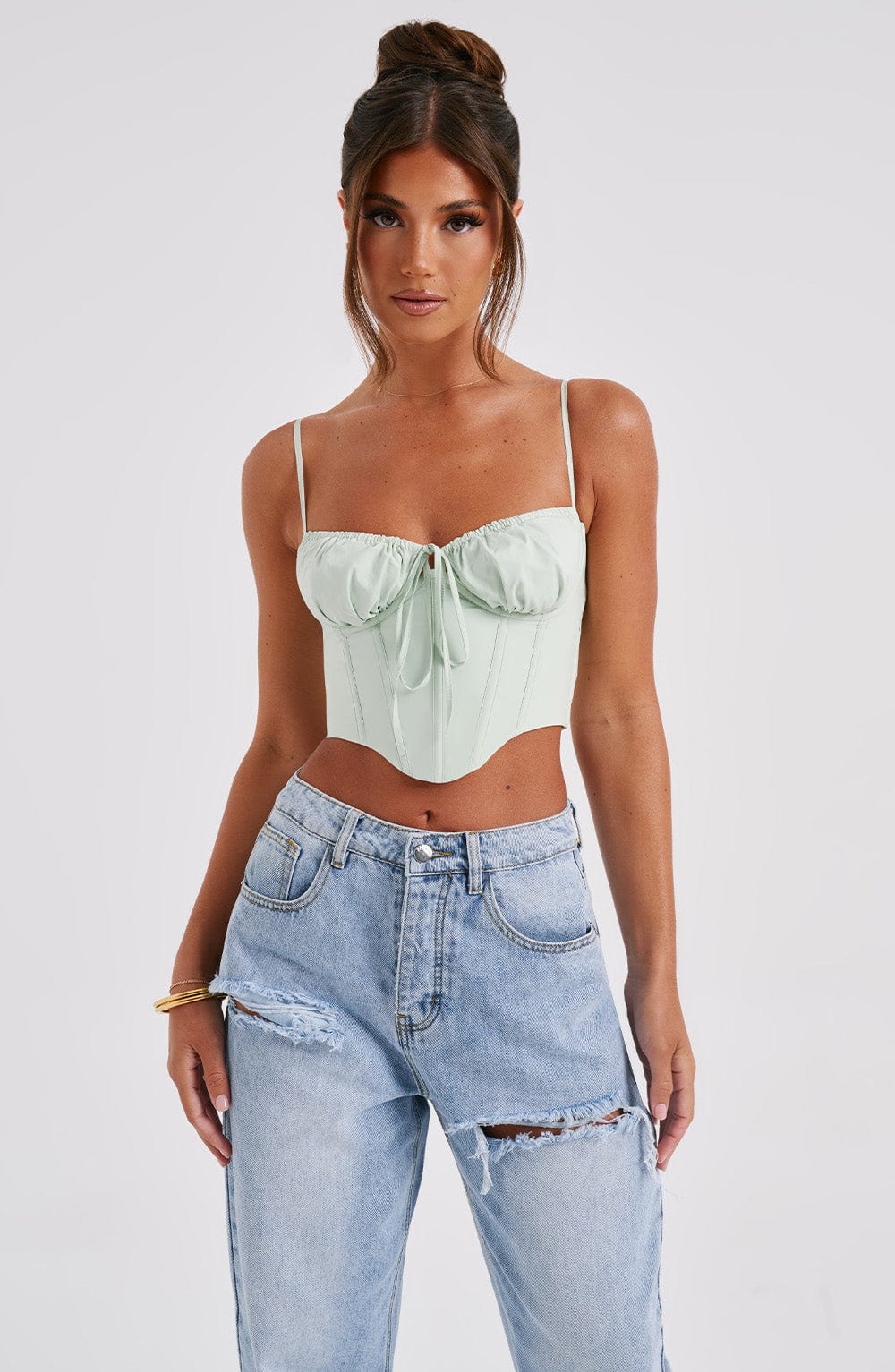 Corset Donna Sagge Verde