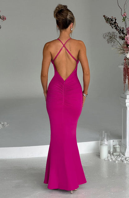 Abito Maxi Rosa Caldo