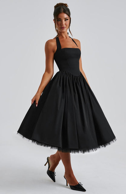 Abito Midi Elegante Nero
