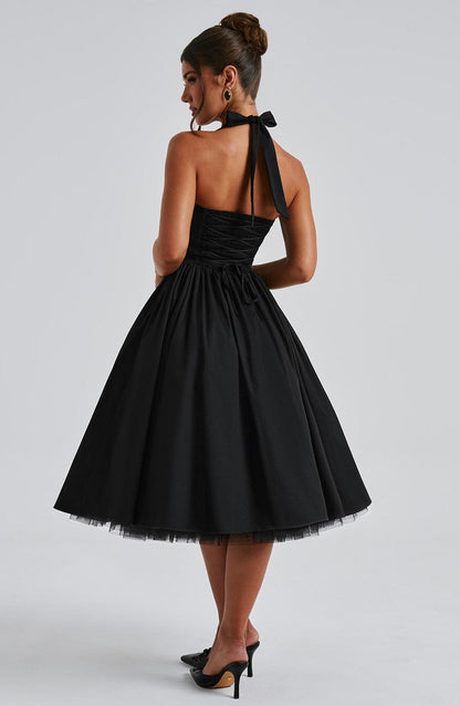 Abito Midi Elegante Nero