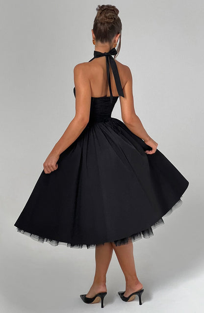 Abito Midi Elegante Nero