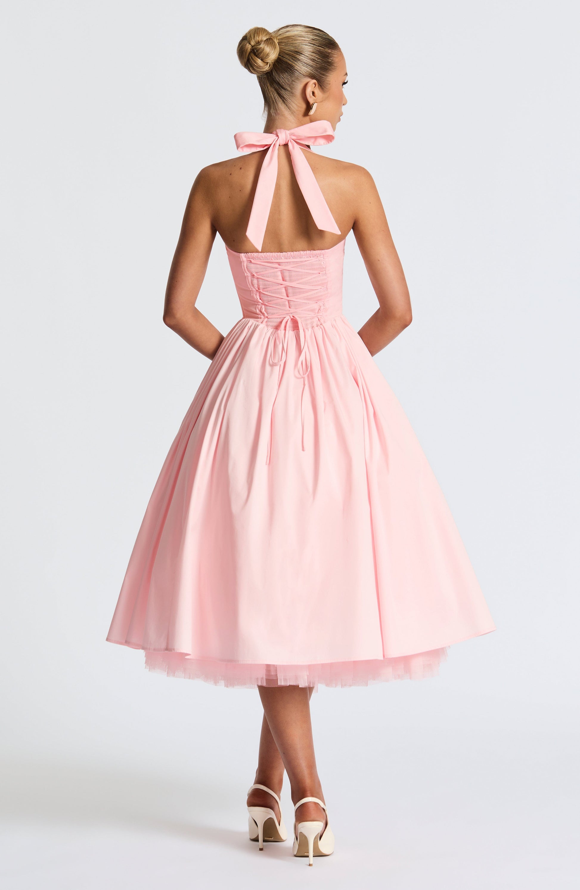 Vestito Cressida Midi Rosa