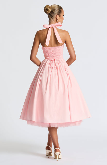 Vestito Cressida Midi Rosa