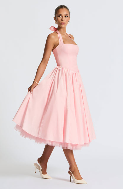 Vestito Cressida Midi Rosa