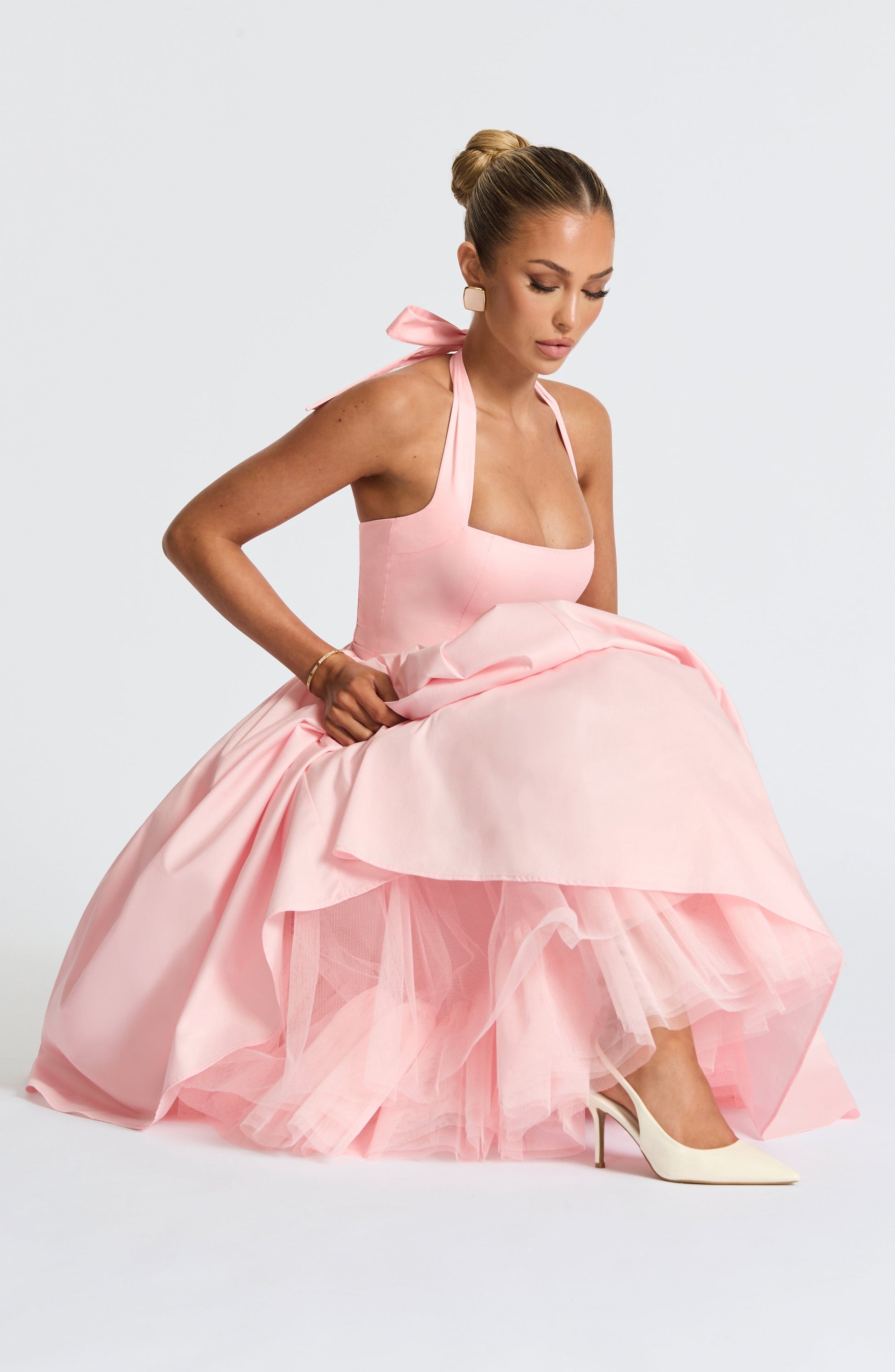 Vestito Cressida Midi Rosa