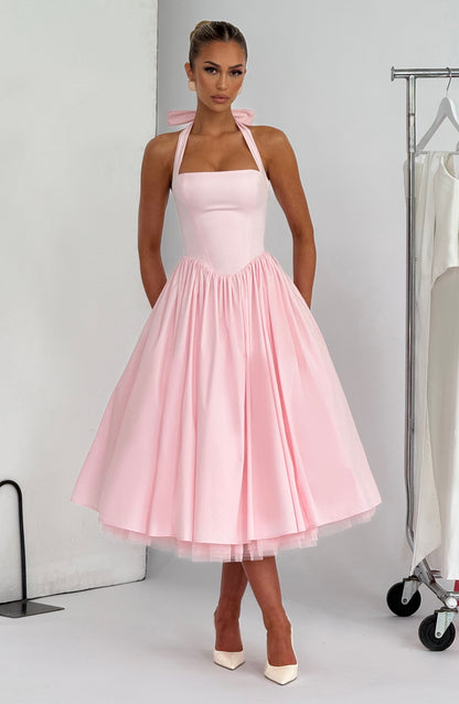 Vestito Cressida Midi Rosa